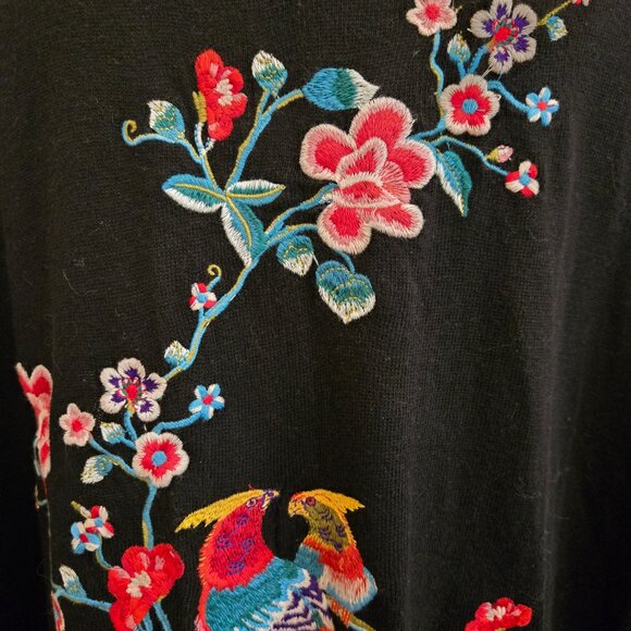 Johnny Was NWT Embroidered Fringe Cardigan - Picture 10 of 15